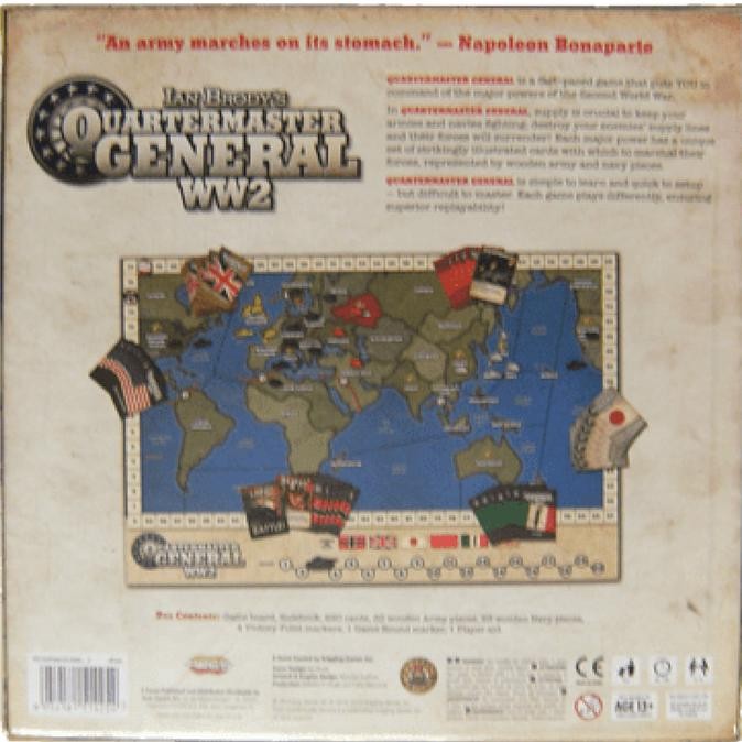 BIG SALE QUARTERMASTER GENERAL WW2 BOARD GAME 