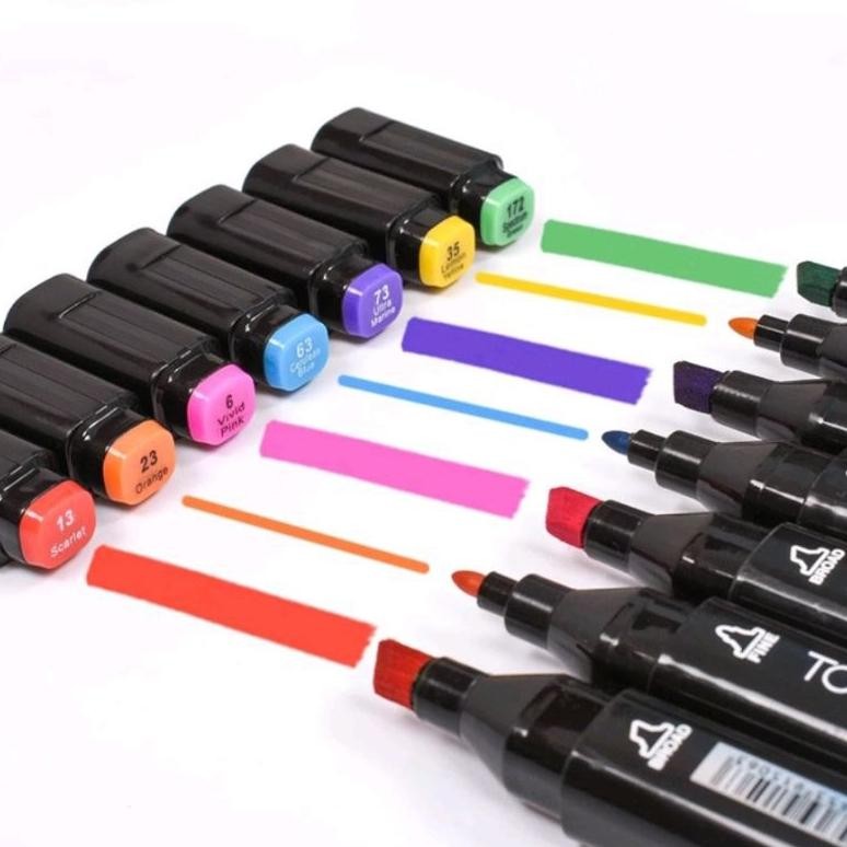 

BISA COD Spidol warna warni 1 set sketch marker 2 tip touch marker / hightune spidol sketsa spidol umum / spidol brush animation markers / touch spidol dual side rine art marker / set multi color spidol NI06