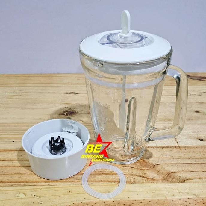 SET Gelas Jus Blender Philips Hr 1741 1731 Kaca Tabung Jar Cucina CS