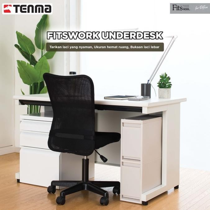 

TENMA Fits Work Underdesk Lemari Kabinet Penyimpanan Dokumen Kantor