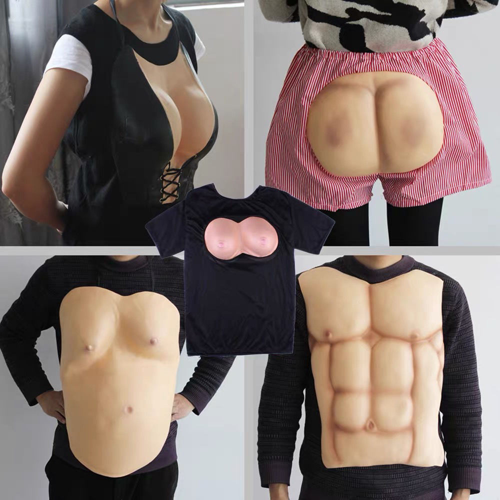 Kostum Prank Lucu Perut Palsu Macho cos