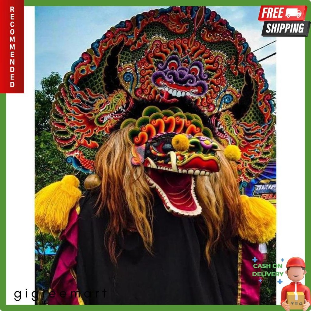 Mainan Tradisional Barongan Telon|Barongan Devil|Barongan Anak|Barongan Dewasa|Barongan Kayu|Baronga