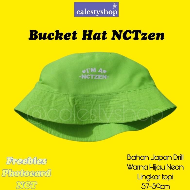 SALE BUCKET HAT NCT TOPI NCT DREAM NCT 127 NCT U WAY V SM ENTERTAINMENT NEON NCTZEN LIGHSTICK NCT JA