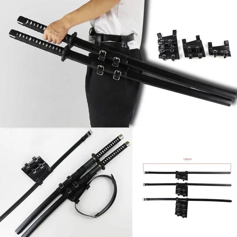 TERLARIS Belt Pedang Kulit Sintetis Sarung Pinggang Jepang Cosplay Properties -100