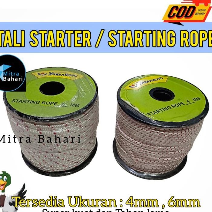

Tali Tarter 4Mm Dan 6Mm 1Roll Tarterting Rope Tali Tarter 4Mm Tali Tarter 6Mm Tali Genet Tali Aramantel Tali Diel