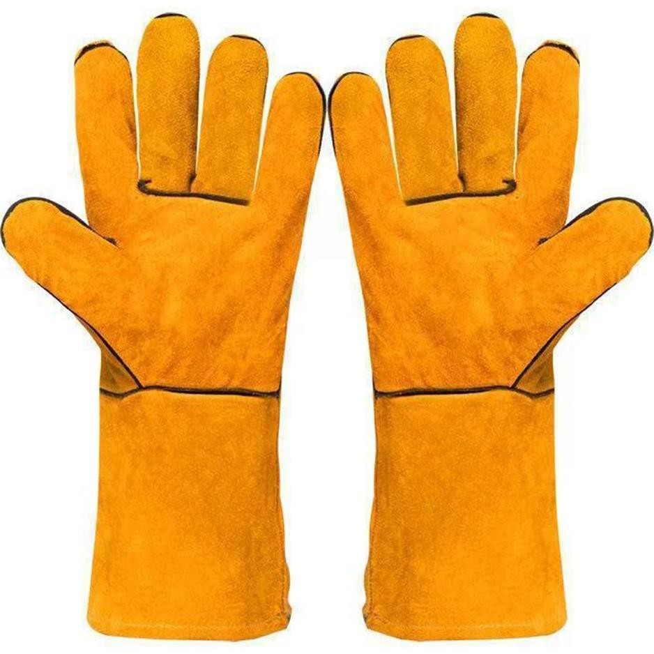 Welding Leather Wor Glove Tretchable Writ Tough Cowhide Inulating