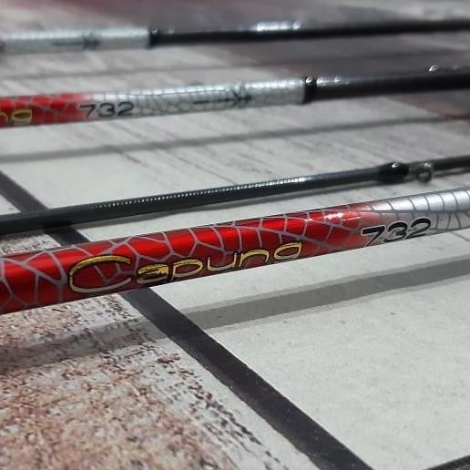 Joran Capung Spiderman 732 GEN 4 4-8lb Relix Nusantara 2 piece warna merah SP BC include packing pip