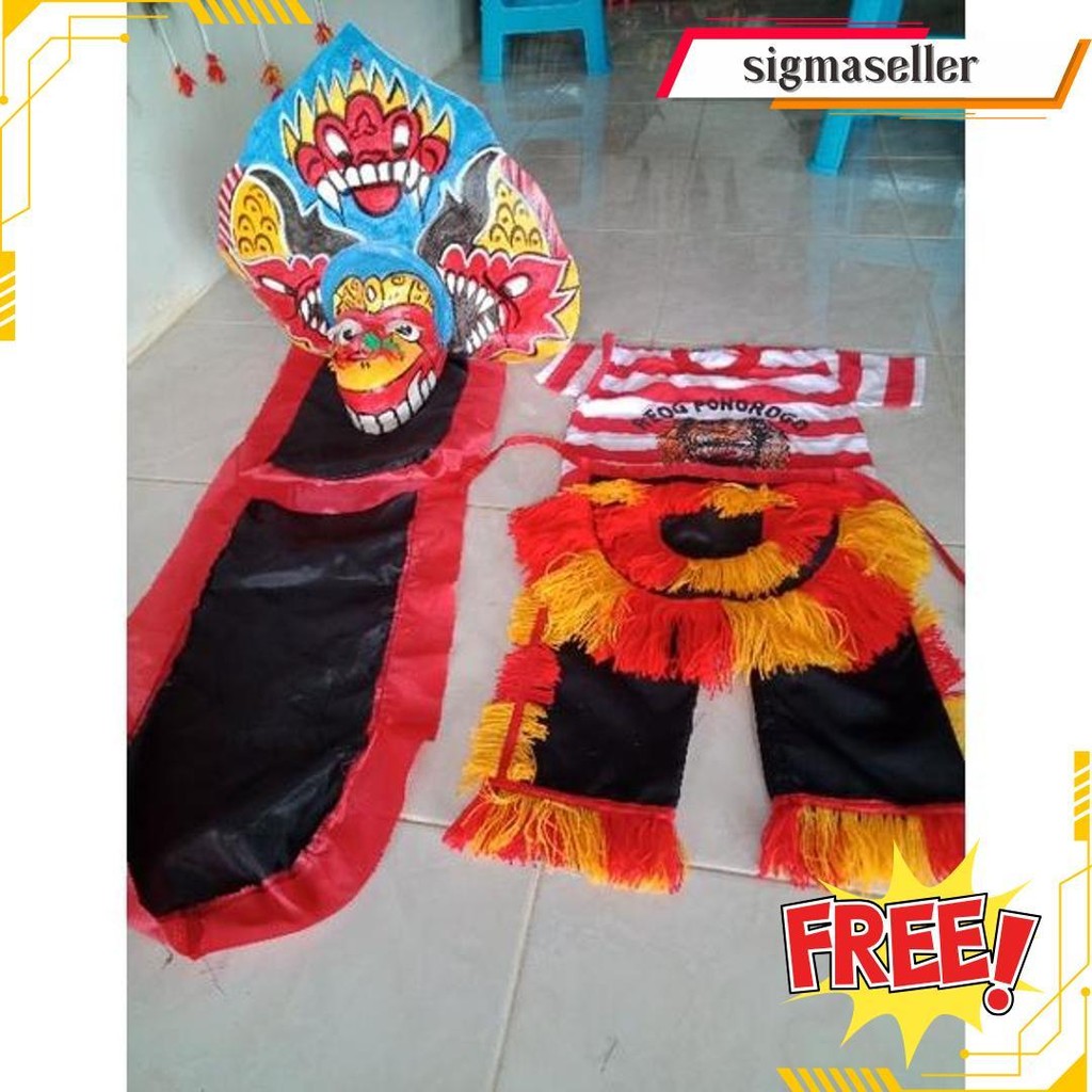 Pake Barongan Anak Dan Baju . Baju Barongan Anak Murah. Barongan Anak. Barongan Murah. Baju Reog. Ba