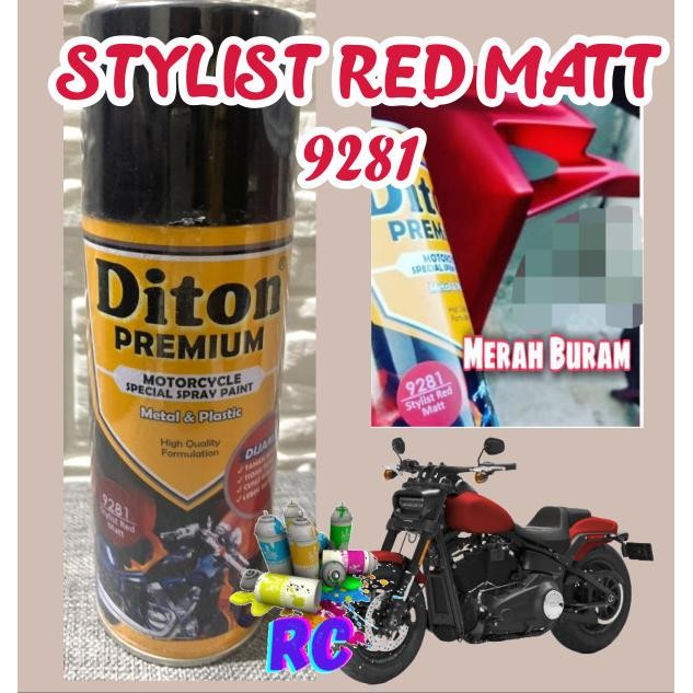 Sale Cat Pilox Diton Premium Stylist Red Matt 9281 400Cc Matte Merah Doff