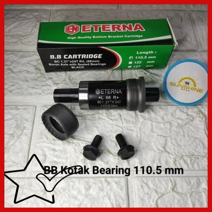 [LSS] BB BOTTOM BRACKET SEPEDA AS KOTAK BEARING 110.5MM ETERNA 110 / 110.5