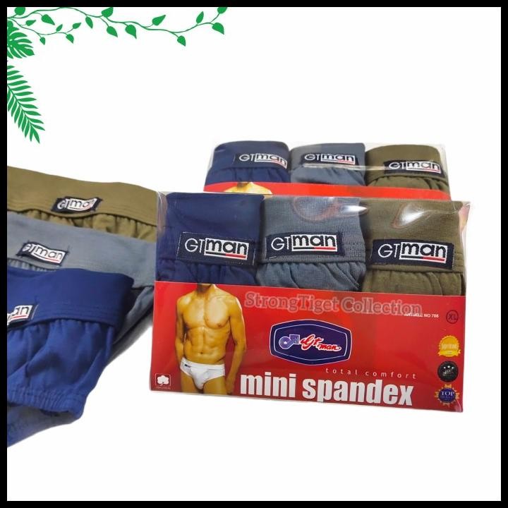 Terlaris Celana Dalam Cd Boxer Sempak Pria Gtman Gt-Man Rider Mini Spandex Good Quality