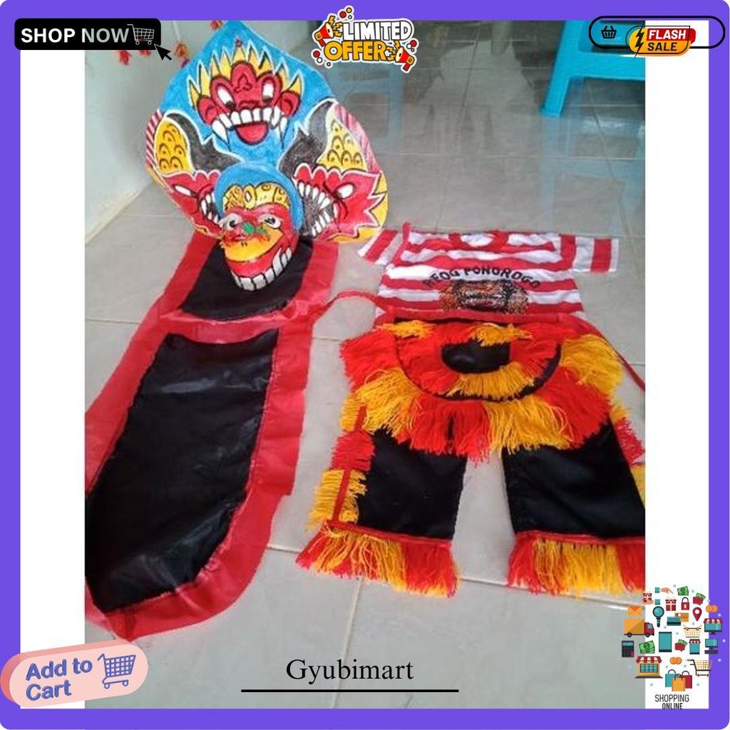 Pake Barongan Anak Dan Baju . Baju Barongan Anak Murah. Barongan Anak. Barongan Murah. Baju Reog. Ba