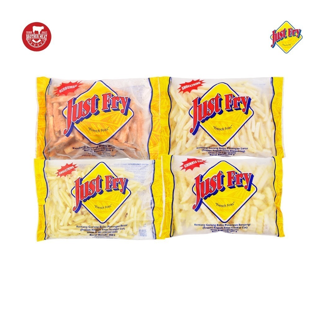 

RB Just Fry Shoestring Fries 450gr, Kentang Goreng Beku - Brothermeatshop