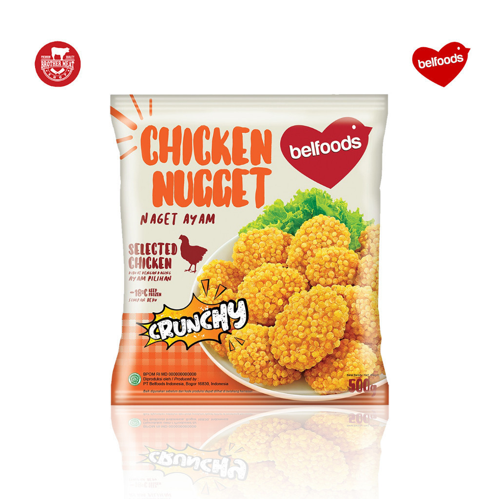 

Belfoods Chicken Nugget Crunchy 500gr - Brothermeatshop