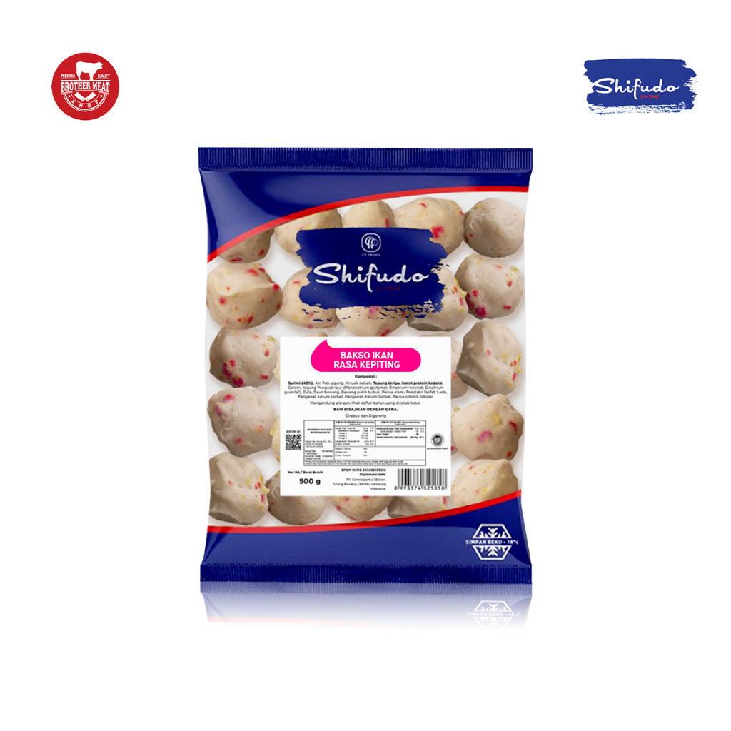 

SHIFUDO Bakso Kepiting 500gr, Bakso Seafood - Brothemeatshop