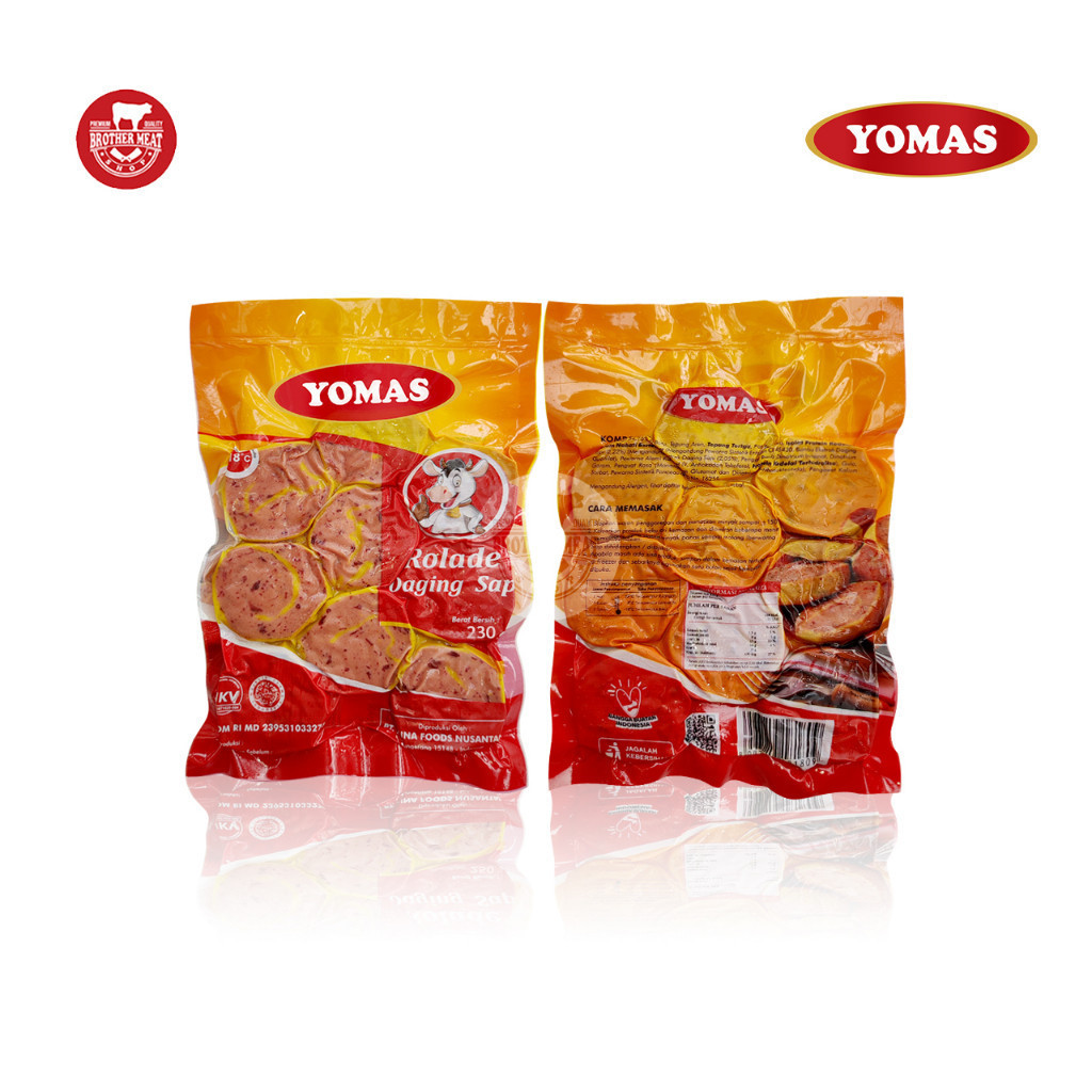 

YOMAS Rollade Sapi 230gr, Olahan Daging Sapi Halal