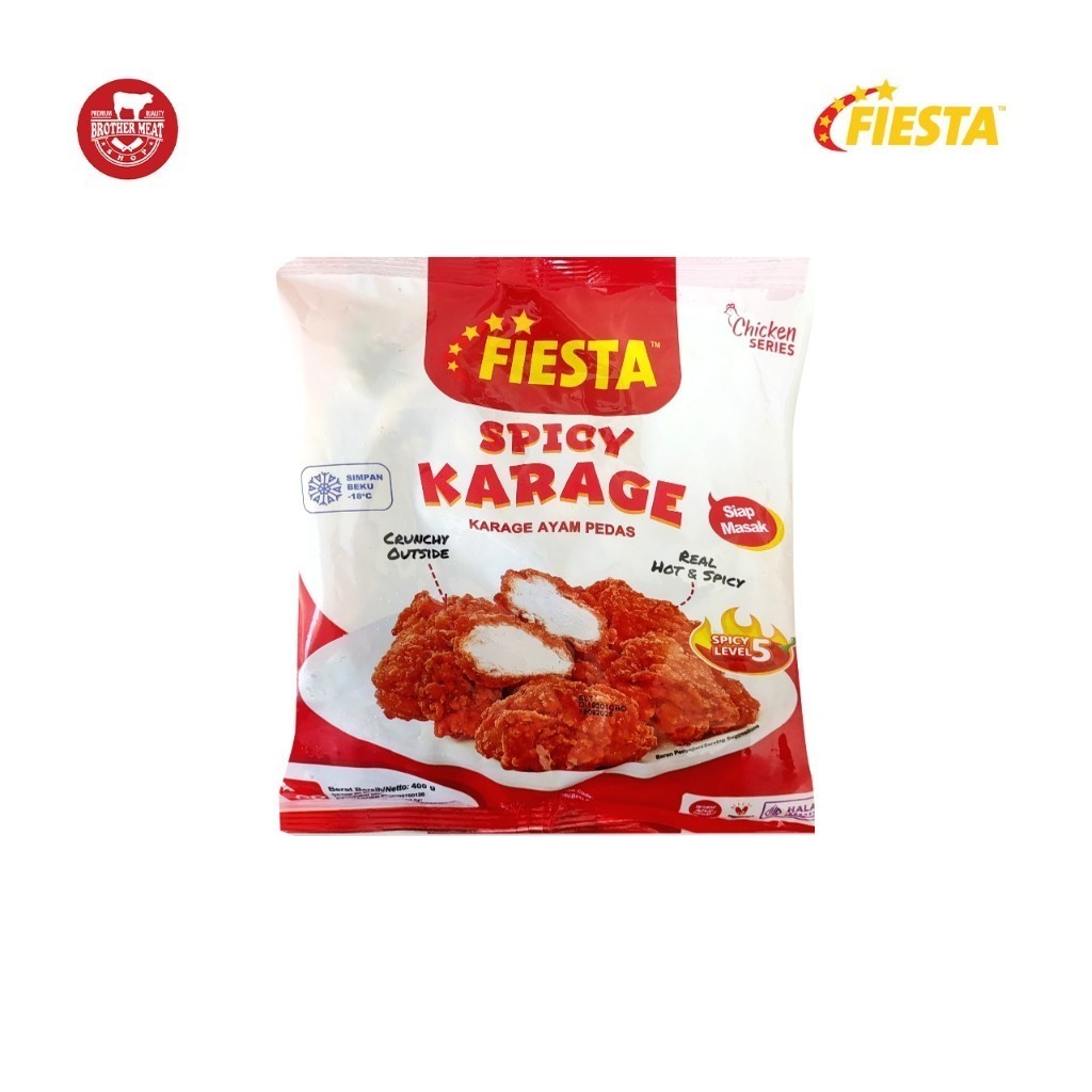 

Fiesta Spicy Karage 400gr, Olahan Daging Ayam - Brothermeatshop