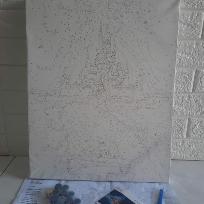 

Diy Paint By Numbers Kerajinan Tangan Lukisan Eiffel Flowers Market