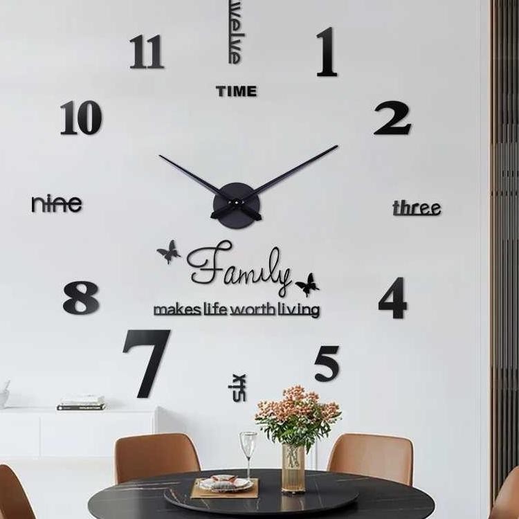 Taffhome Jam Dinding Diy 3D Jumbo 80 120Cm El Faly Jm01