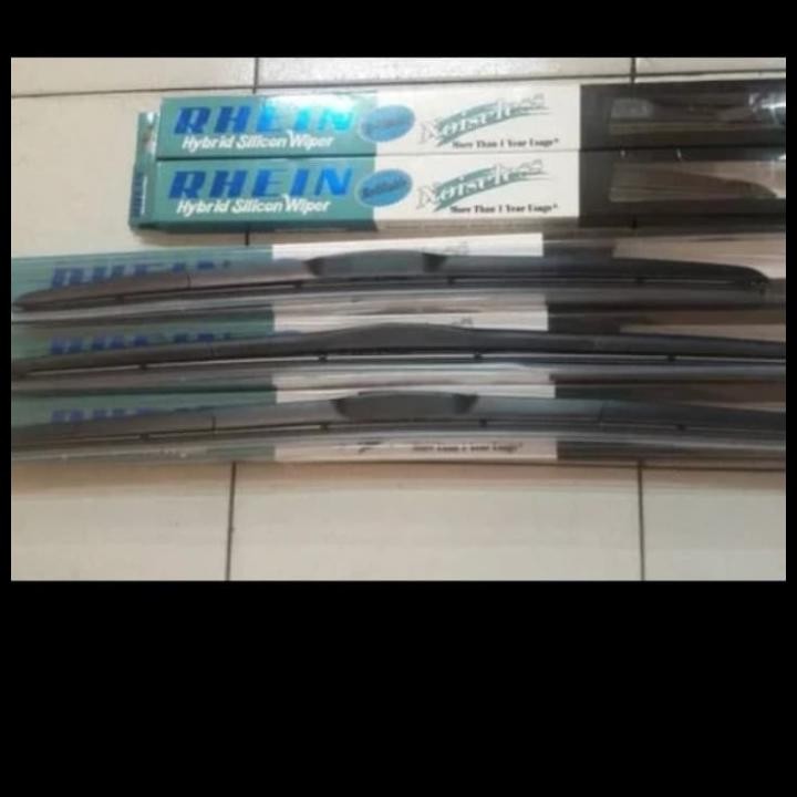 Terlaris Wiper Rhein Hybrid Silicon - Ukuran 14, 16, 18, 20, 22, 24, 26"-1 Set Good Quality