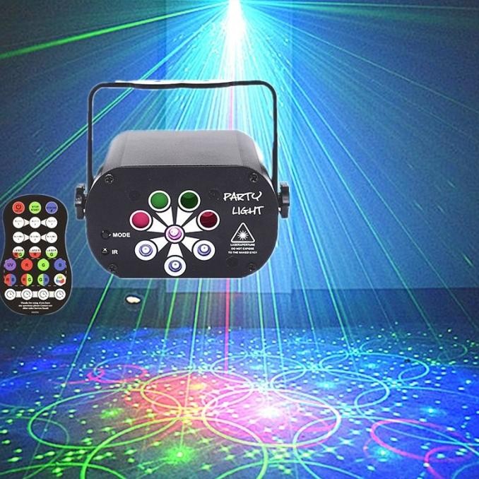 Lampu Disco LED RGB UV Proyektor Laser Lampu Panggung Laser Projector