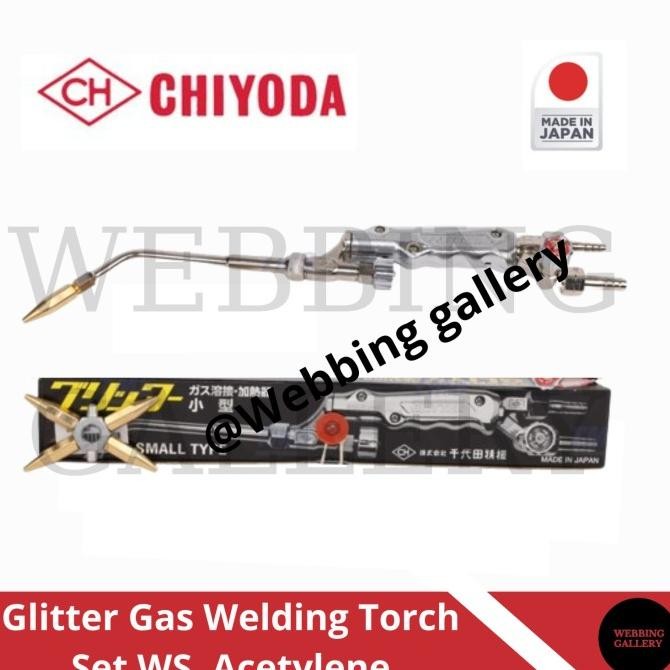 Chiyoda Glitter Gas Welding Torch Set WS, Acetylene