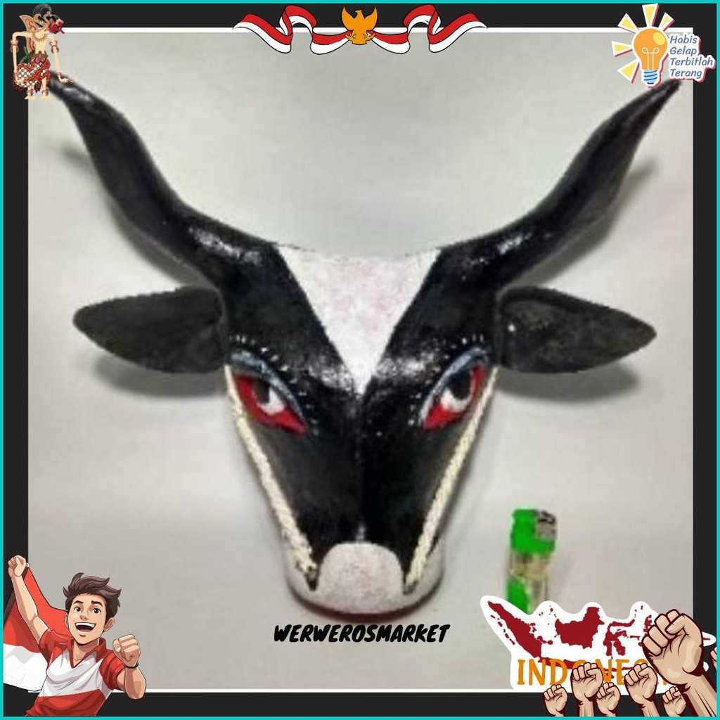 Ready New Bantengan Kecil | Barongan Bantengan - Mainan Anak Banteng Kuda Lumping - Mainan Bantengan