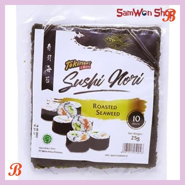 

| SMW | TOKINORI SUSHI NORI ROASTED SEAWEED 10 SHEET 23 GR / SNACK RUMPUT LAUT