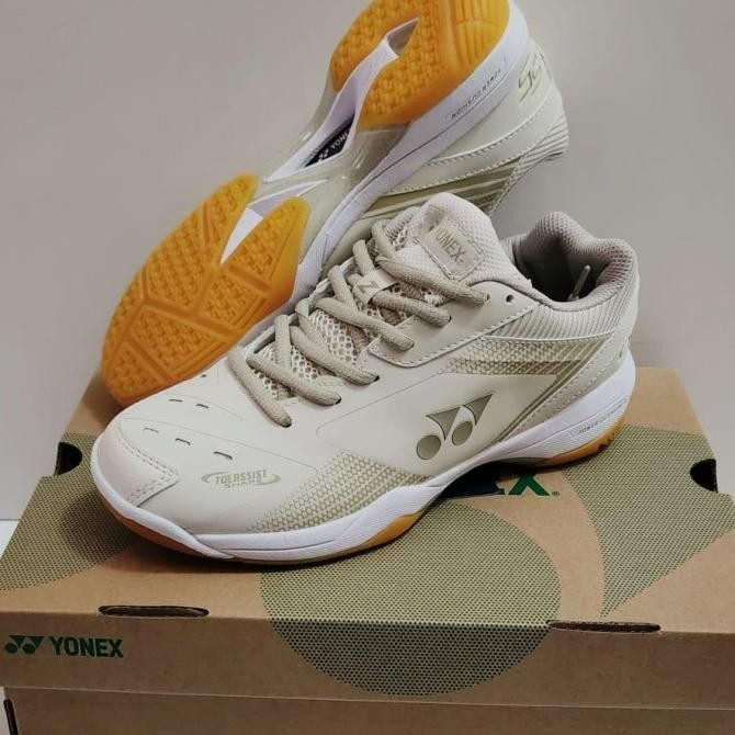 TERMURAH - Sepatu Olahraga Badminton SHB 65 Z3 Wide - Cream f83t