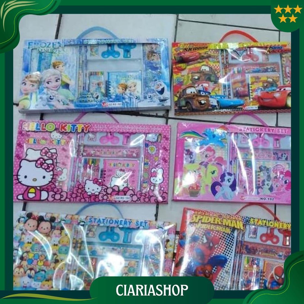 

1 Set Alat Tulis Karakter Doraemon / Alat Tulis Cars / Alat Tulis Ank Ori