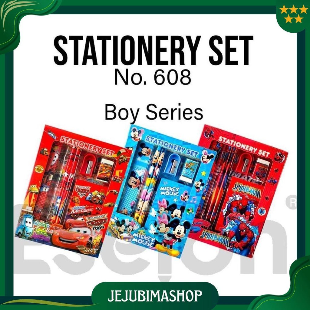 

Paket Alat Tulis 6In1 Notes /Alat Tulis Set Karakter / Stationery Set + Notes 608 Best Seller