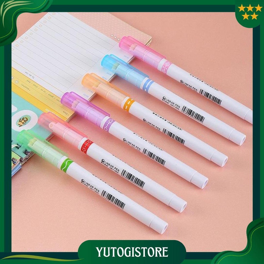 

Sms Spidol Garis Aesthetic Warna Warni Spidol Garis Motif Lucu 1 Set 6 Pcs Pulpen Roller Pen Higlighter Random Spidol Garis Line Marker Alat Tulis Kantor Promo Puncak