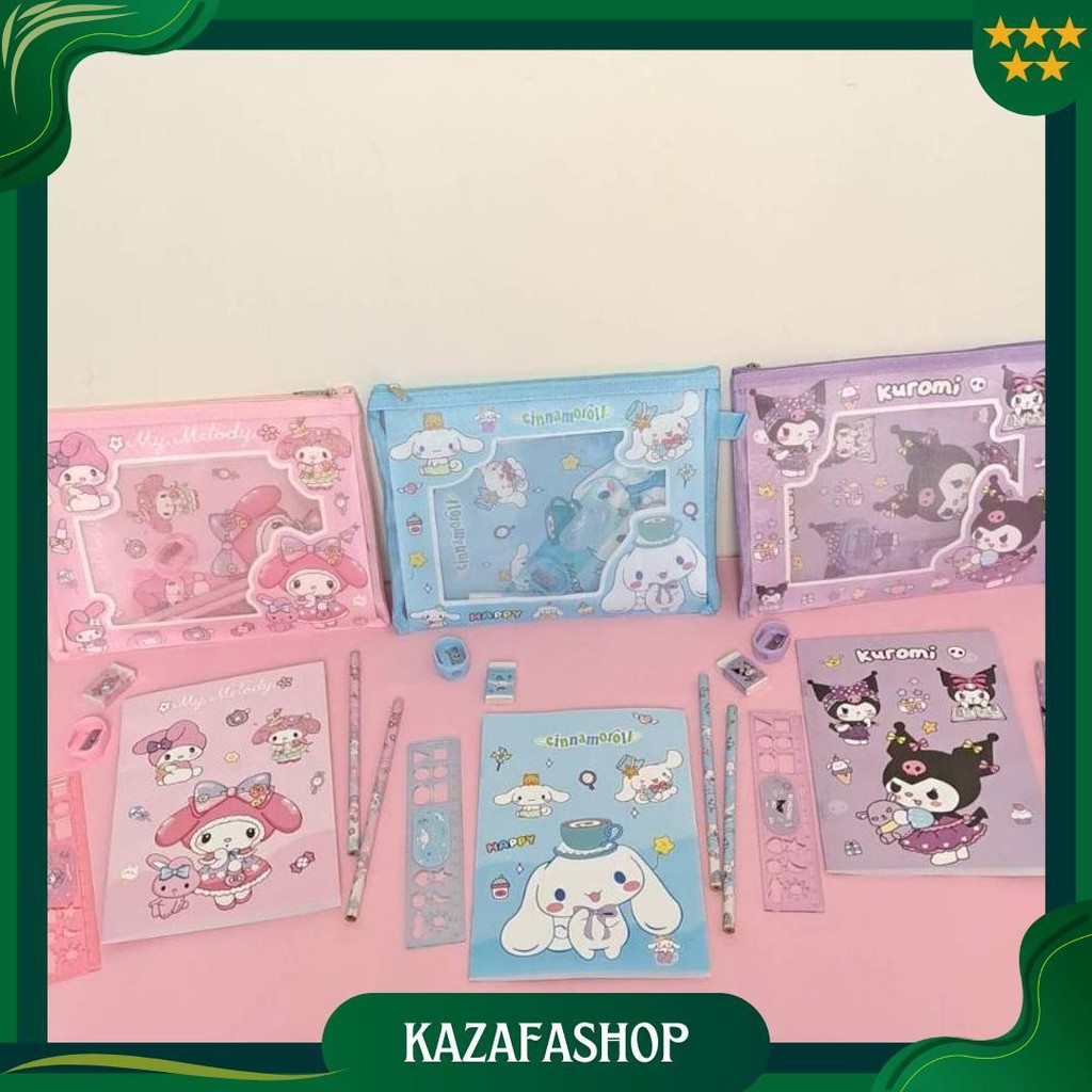 

Alat Tulis Stationary Set 6 In 1 Viral Sanrio Kuromi Melody Cinnamoroll Souvenir Anak Lucu Aesthetic Promo 4.4