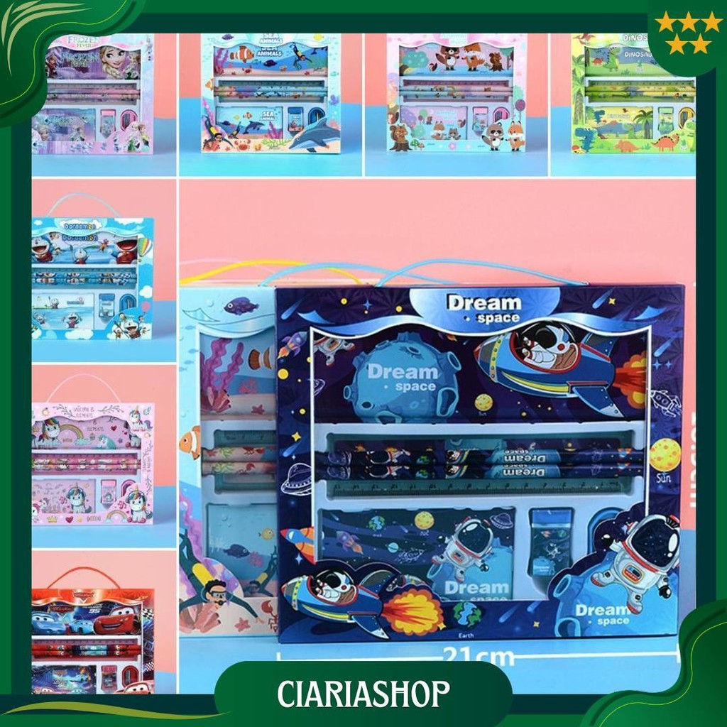 

Alat Tulis Set Karakter 7 In 1 / Alat Tulis Set 9 In 1 / Alat Tulis Set Karakter Anak Promo