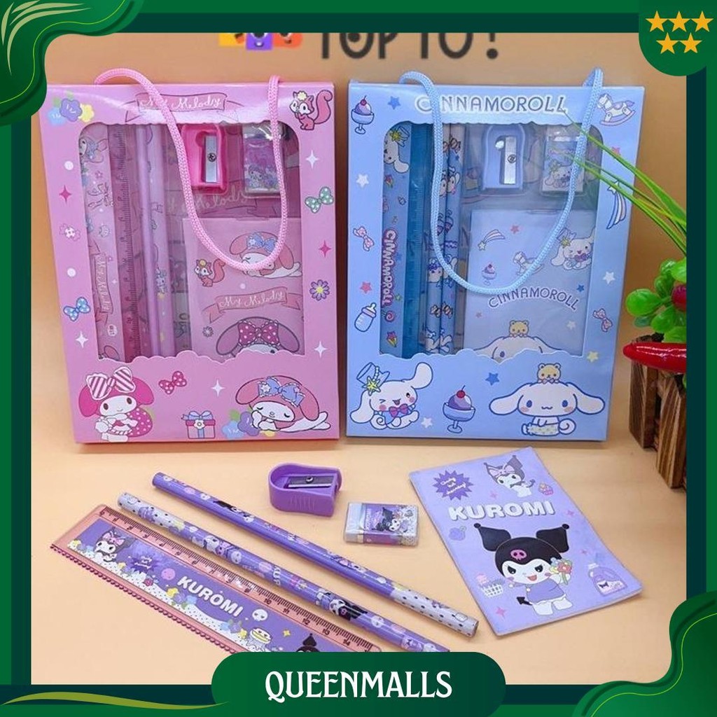 

Study Set Sekolah 6 In 1 Karakter Kuromi Murah Lucu / Alat Tulis Set Hadiah Sanrio Kuromi / Stationery Set Anak Untuk Hadiah Anak Sekolah Sale