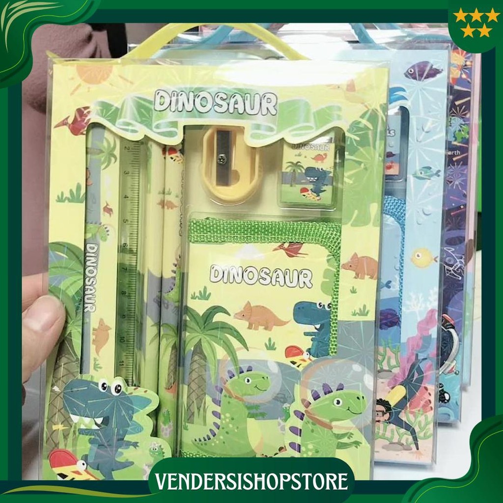 

2011 Stationary Set Kotak Pensil Anak Set Stationery Alat Tulis Kotak Pensil Karakter Promo