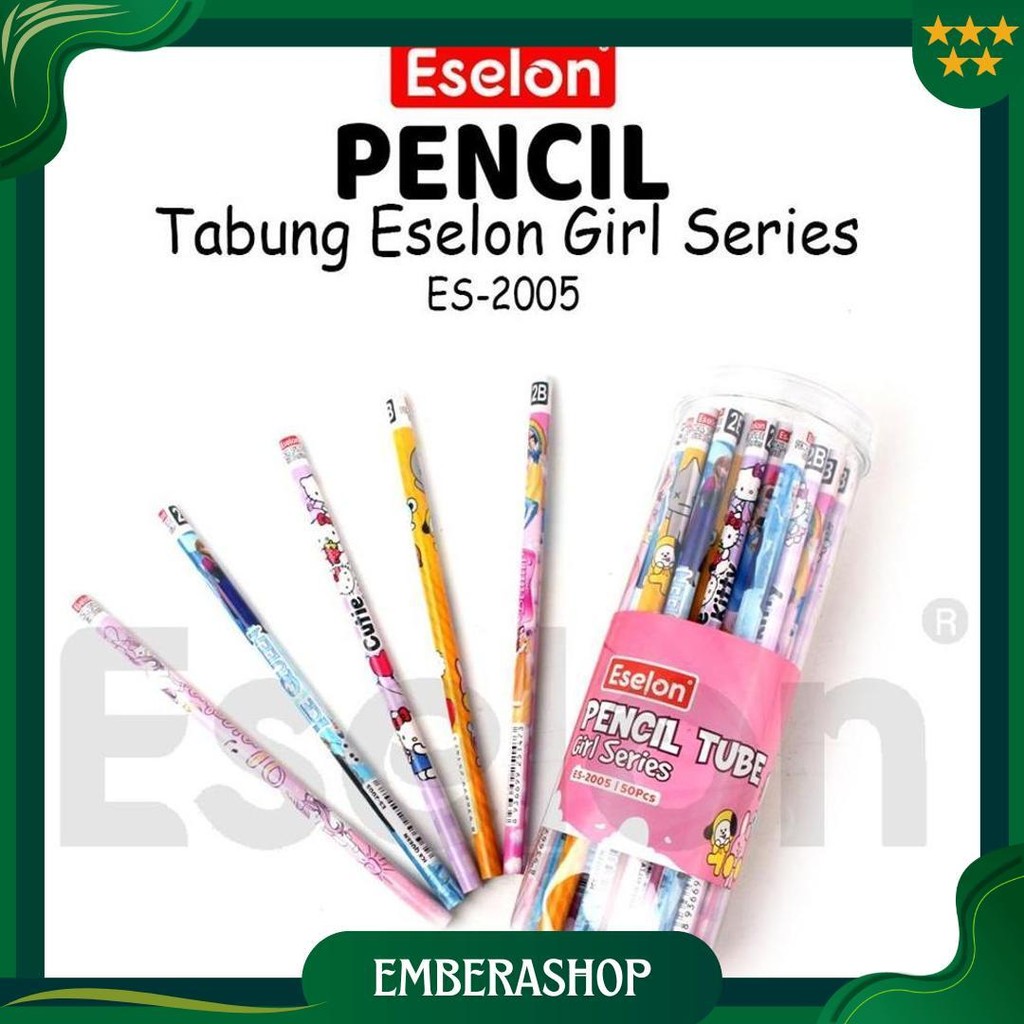

50Pcs Pensil Karakter Eselon / 1 Tabung Pensil 2B Karakter Sale