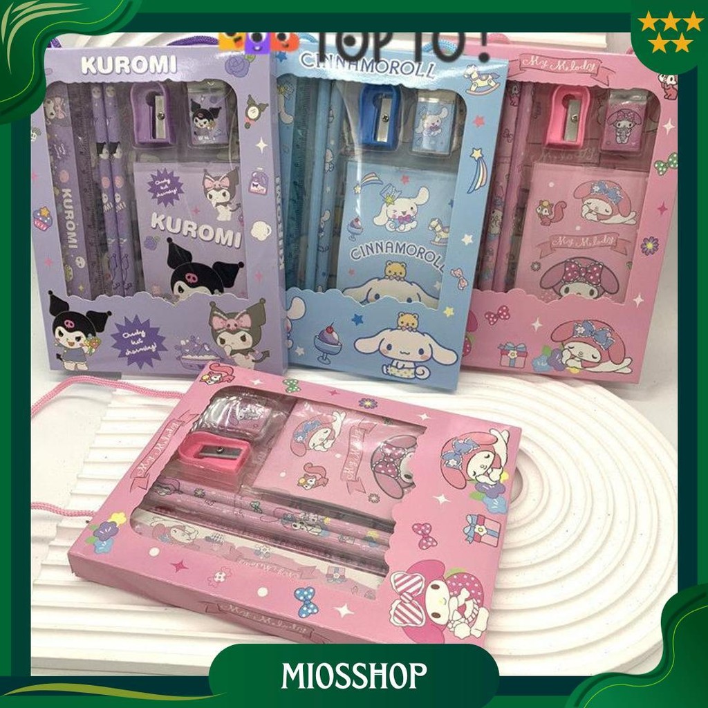 

Study Set Sekolah 6 In 1 Karakter Kuromi Murah Lucu / Alat Tulis Set Hadiah Sanrio Kuromi / Stationery Set Anak Untuk Hadiah Anak Sekolah Promo