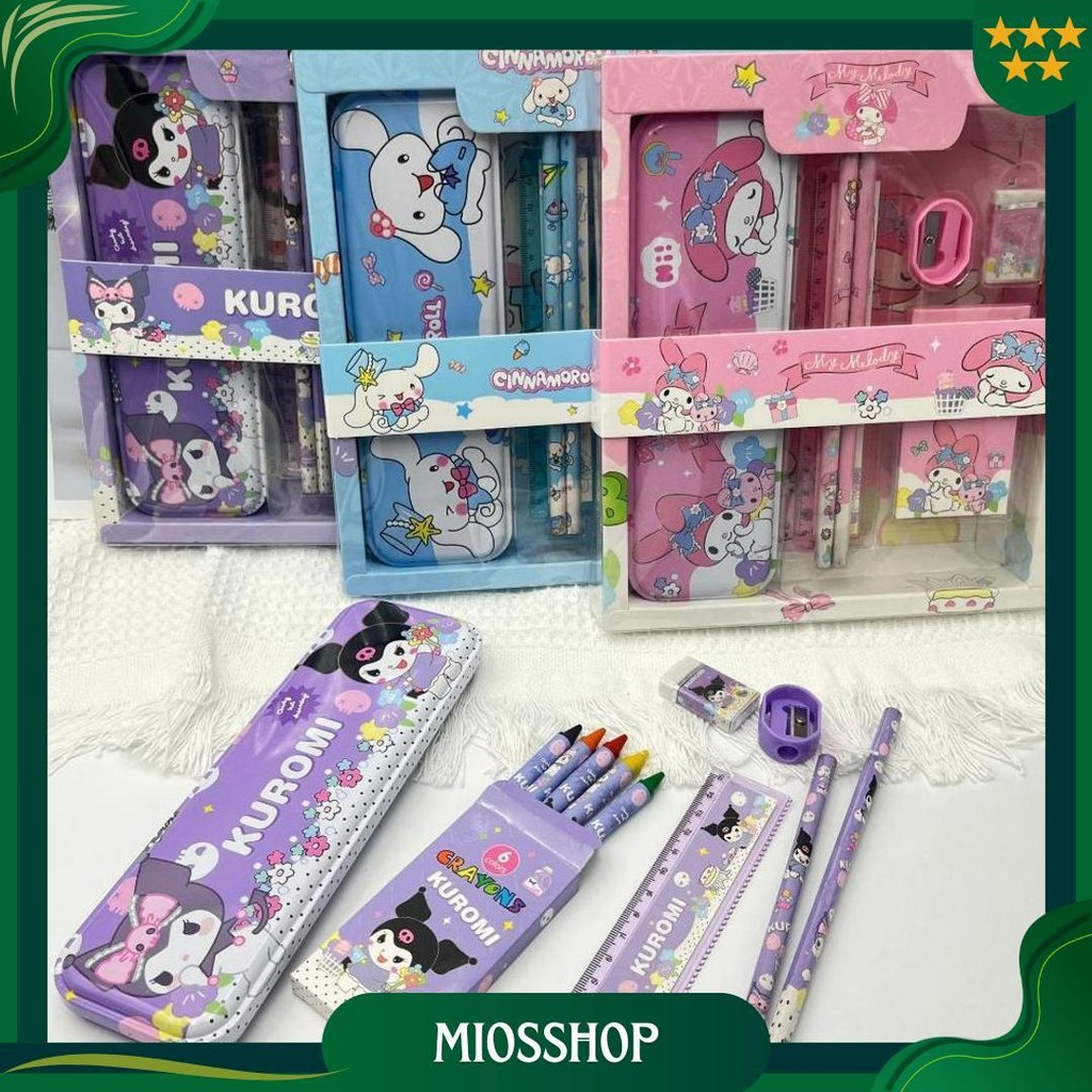 

(Ats) Paket Alat Tulis Sanrio/Stationery Set/Study Set Sanrio KuromiCinnamoroll My Melody Gratis Ongkir