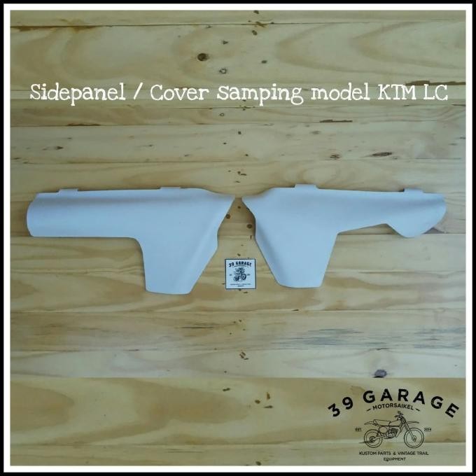 cover samping kempolan dop cover aki trail klasik jadul model KTM LC