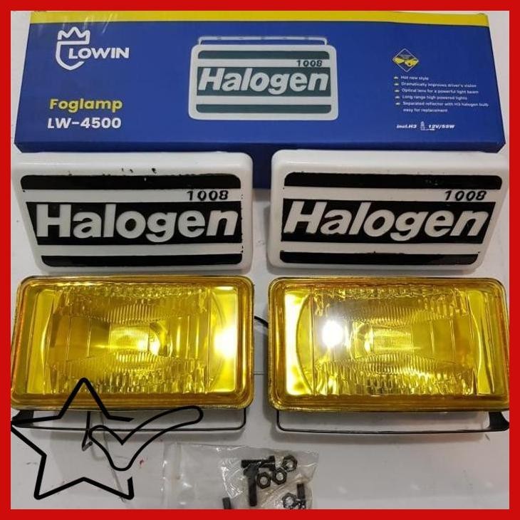 [SMM] LAMPU SOROT / LAMPU TEMBAK / FOG LAMP HALOGEN 24V 100W H3 KOTAK KUNING