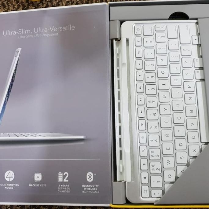 TERBARU - CUCI GUDANG STOK TERBATAS  KEYBOARD IPAD AIR 2 (IPAD6) ZAGG SLIM BOOK