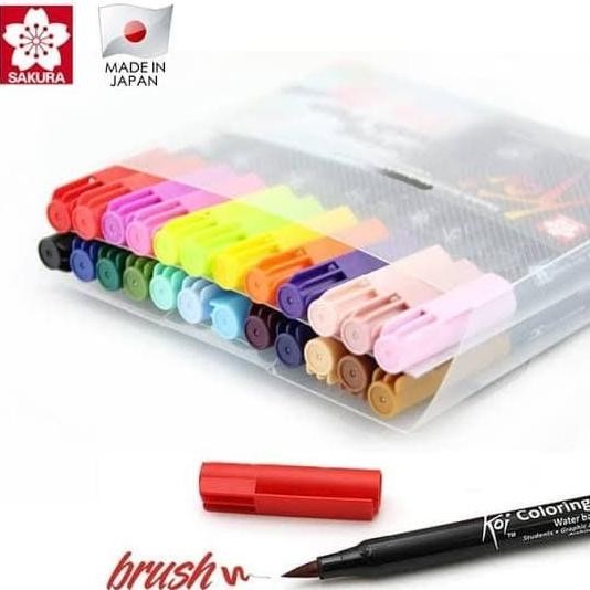 

Sakura Koi Coloring Brush Pen Set 24 Color Warna / Spidol Kuas Murah Original Dan Terpercaya