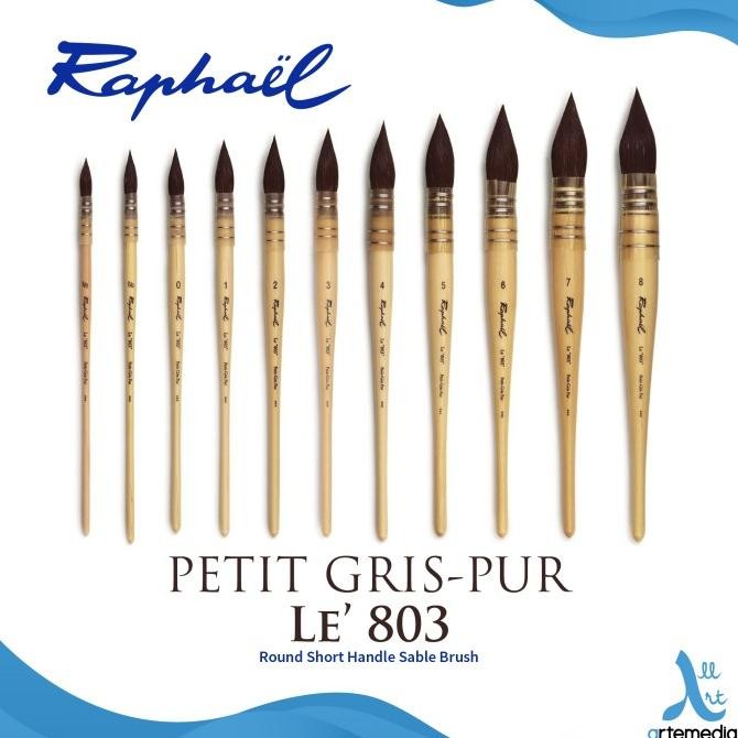 

Kuas Lukis Raphael 803 Wash Petit Gris Extra Pur Squirrel Brush Sh Original Dan Terpercaya