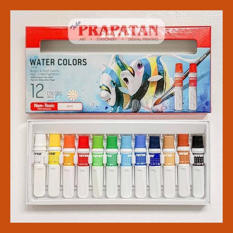 

[ PERALATAN LUKIS / GAMBAR ] TITI WATERCOLOR / CAT AIR TITI 12 WARNA GOOD QUALITY