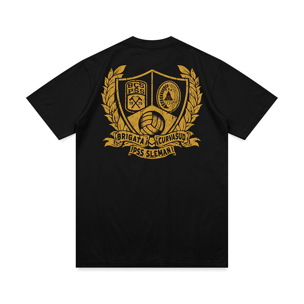 Curva Sud Shop 1976 Tshirt BCSXPSS Gold Kaos Pria Wanita Distro 100% Original