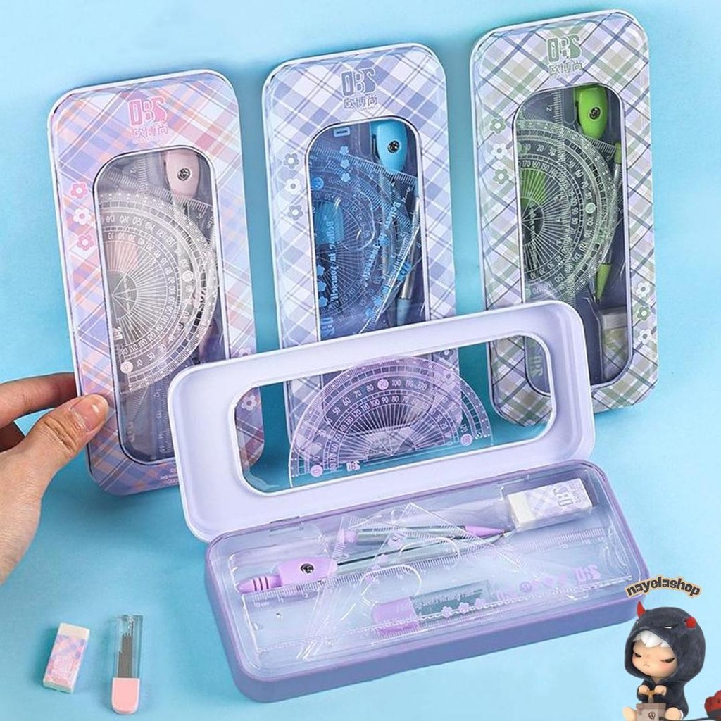 

Kompas Set 8In1 Matematika Set Penggaris Set Jangka Set Compass Set Math Set Pensil Murah Bonus Penggaris Dan Penghapus Alat Tulis Kotak Pensil Logam Sekolah Kantor Pelajar Kilat