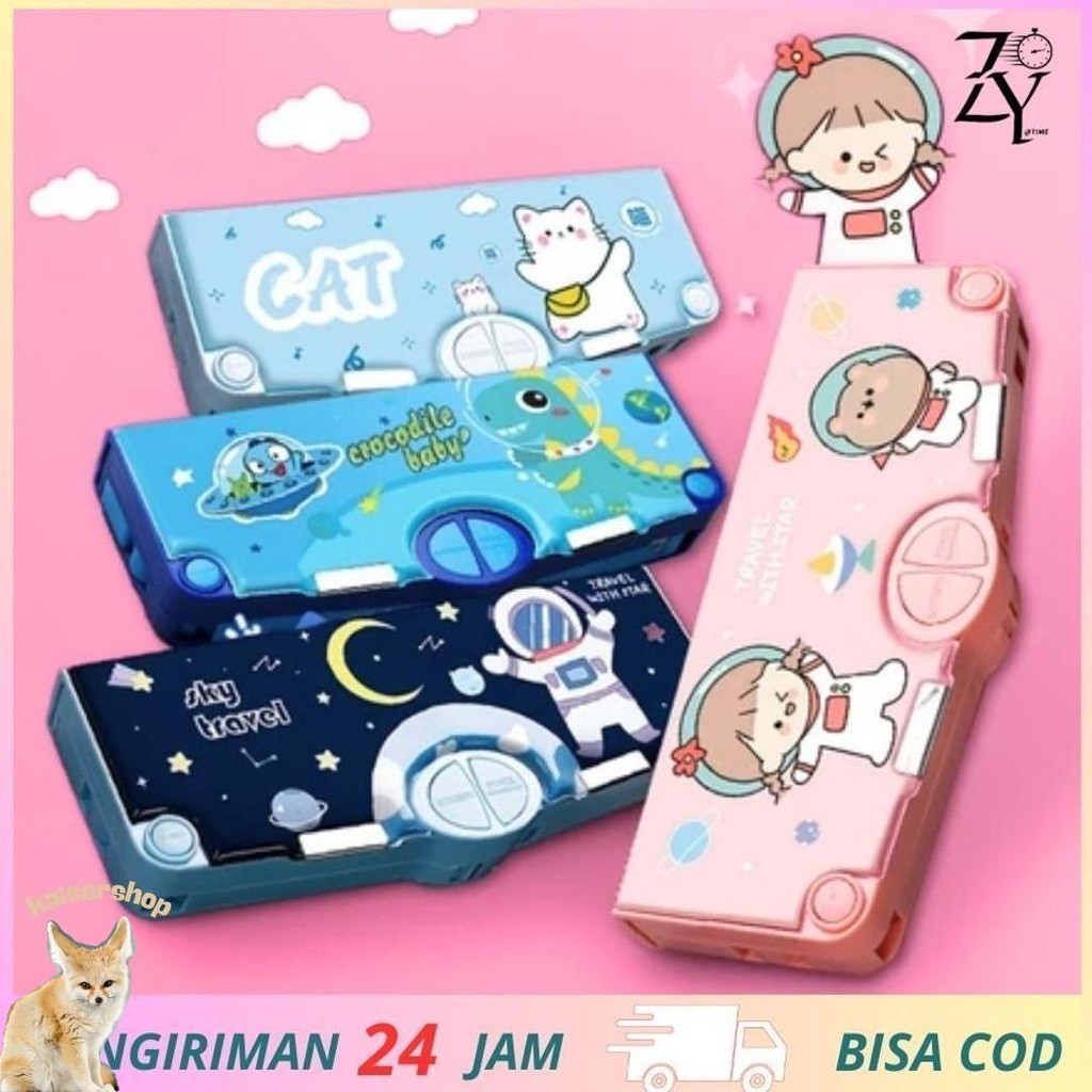 

The Time- Kotak Alat Tulis Multifungsi / Kotak Penyimpanan Alat Tulis / Kartun Lucu Tempat Pensil / Tempat Pensil Astronot Untuk Motif Unicorn / Tempat Pensil Kartun Siswa Sekolah Dasar Sale