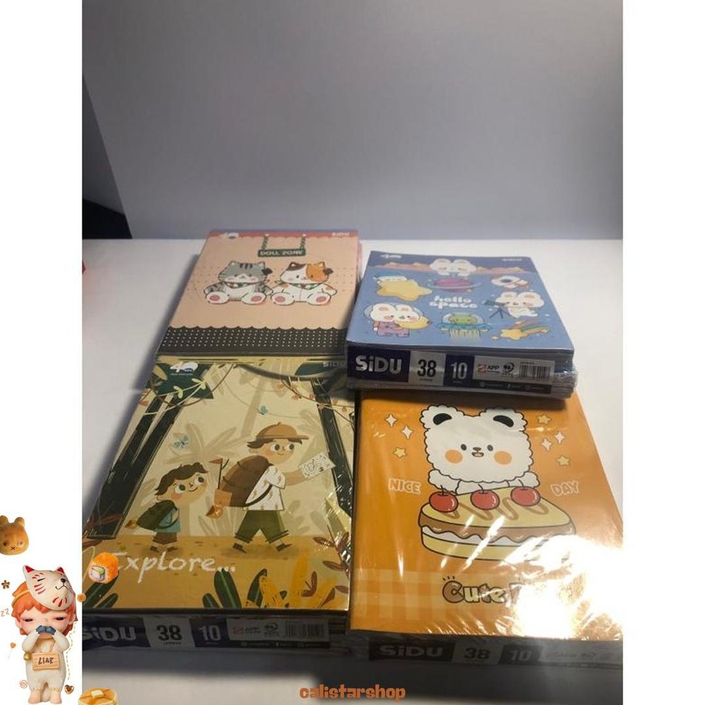 

1 Pack Buku Tulis Sidu 38 Motif Lucu Murah