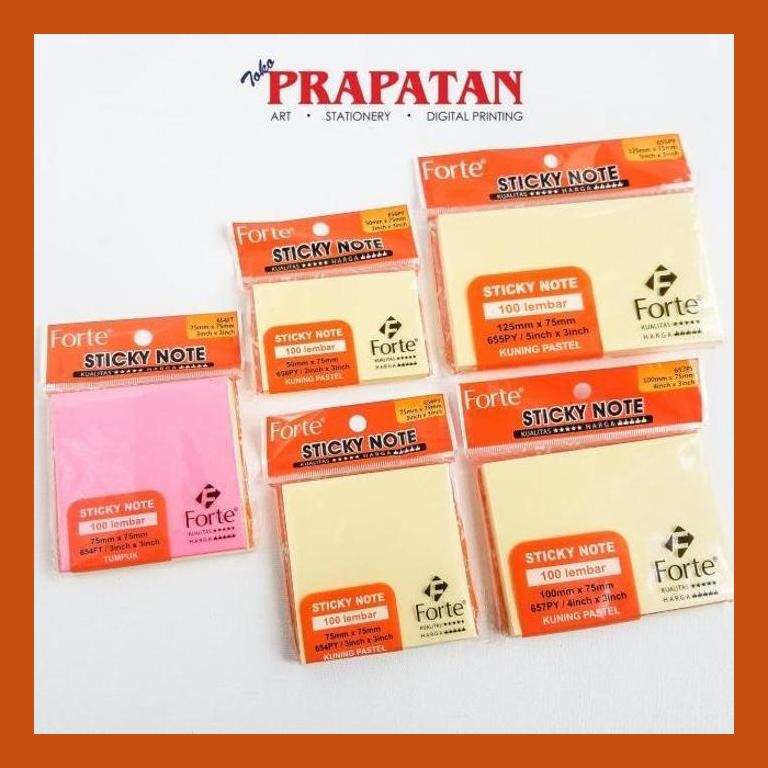 

[ PERALATAN LUKIS / GAMBAR ] FORTE STICKY NOTE MEMO PY GOOD QUALITY
